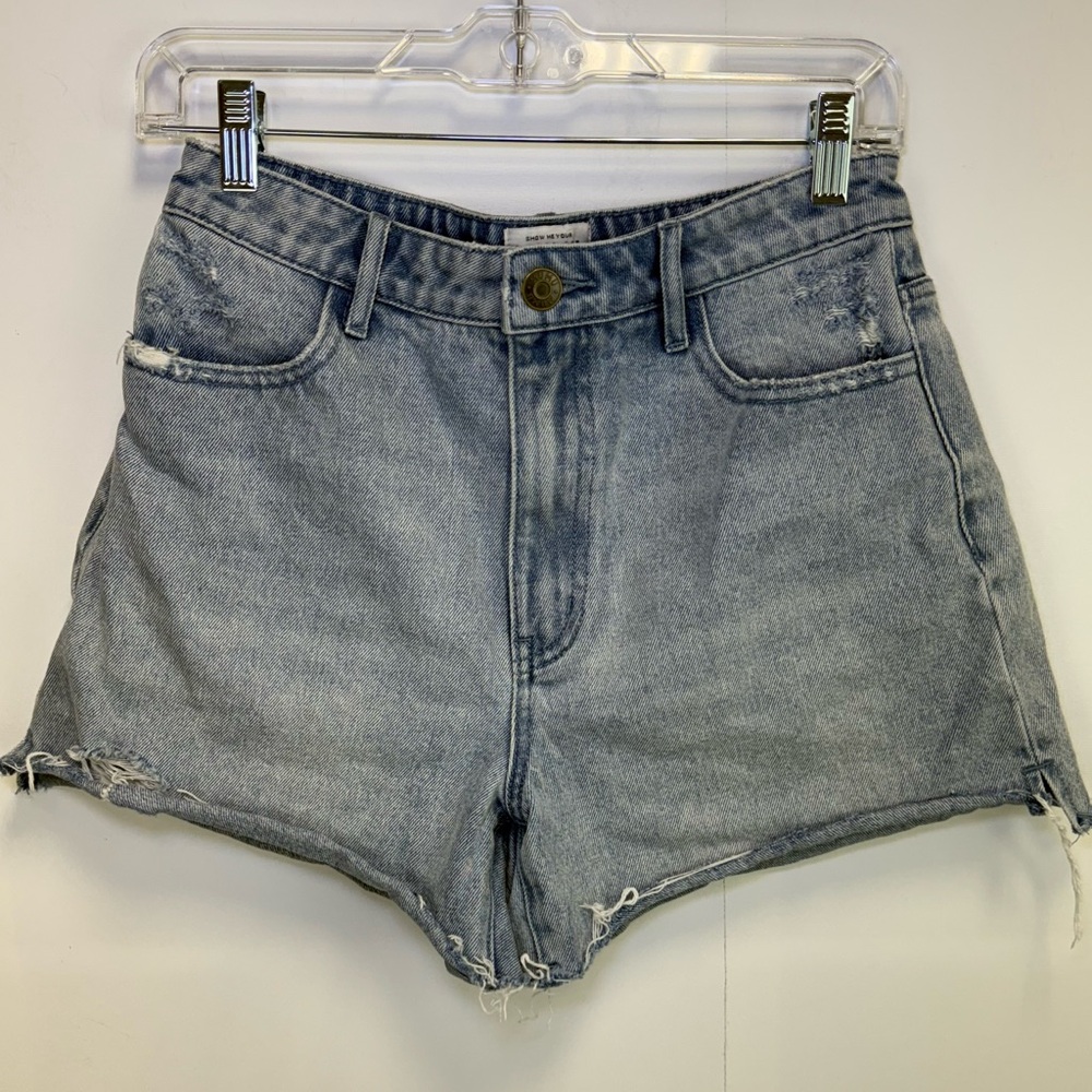 Show Me Your Mumu Distressed Summer Vacation Denim Jean Shorts Size 26‎ resort